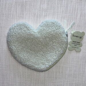 Heart-Shaped Plush Makeup Bag